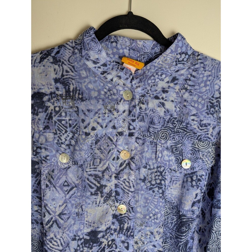 Ruby Rd Womens Top Button Up Collared Shirt Pocke… - image 3
